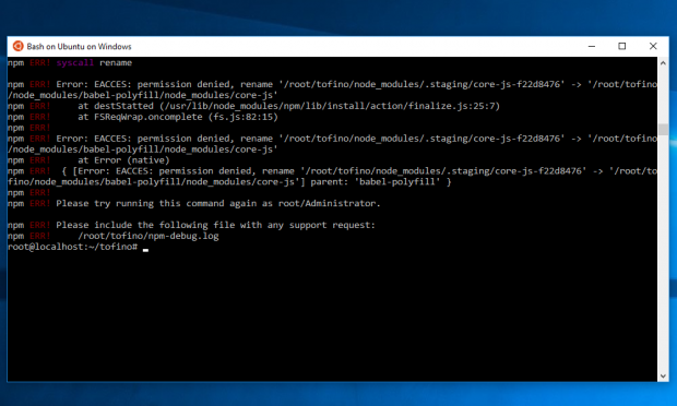 Bash on Ubuntu on Windows (Bild: Screenshot Golem.de)